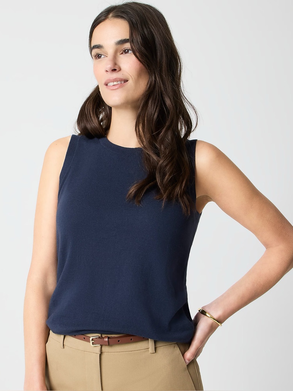 J. Crew Sweater Shell in Navy M